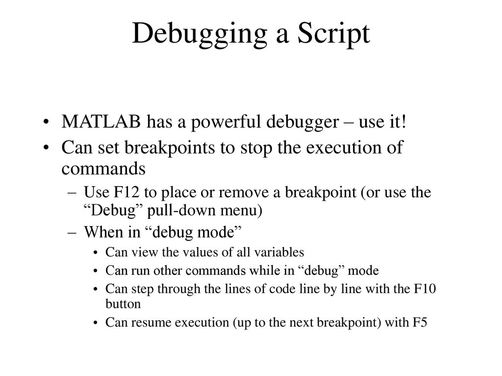 MATLAB Tutorial Dr. David W. Graham. - ppt download