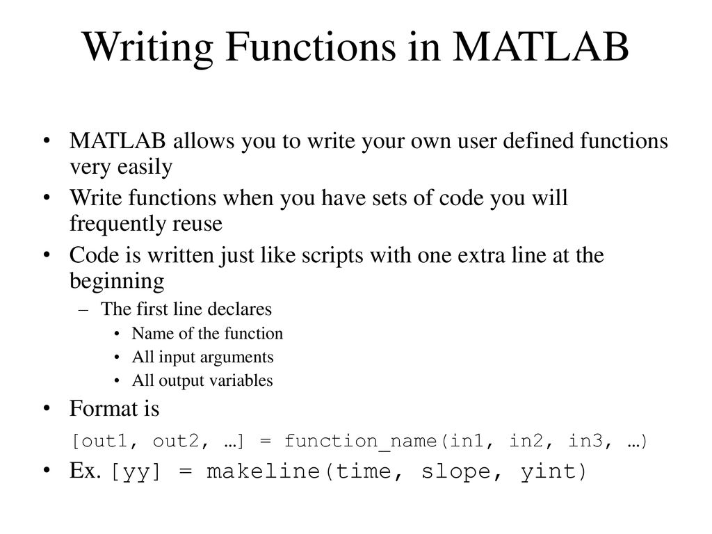 MATLAB Tutorial Dr. David W. Graham. - ppt download