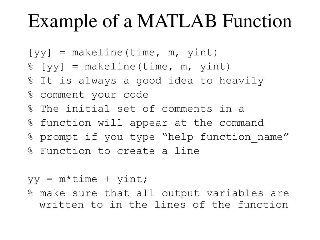 MATLAB Tutorial Dr. David W. Graham. - ppt download