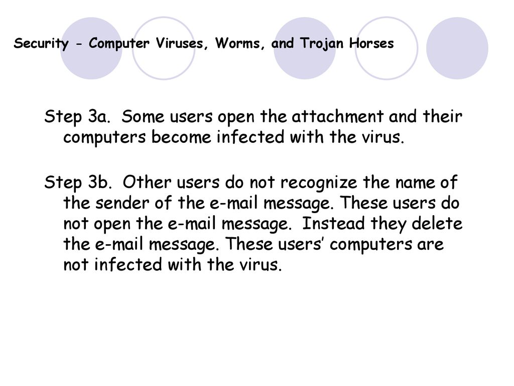 Security - Computer Viruses, Worms, and Trojan Horses