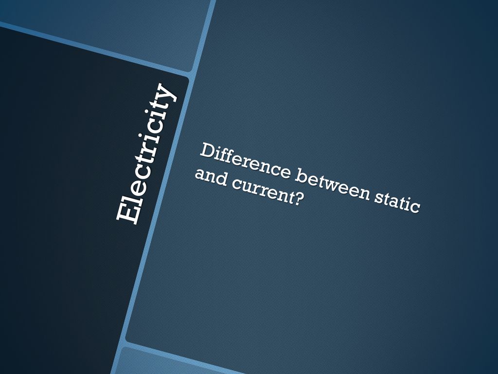 Electricity ppt download