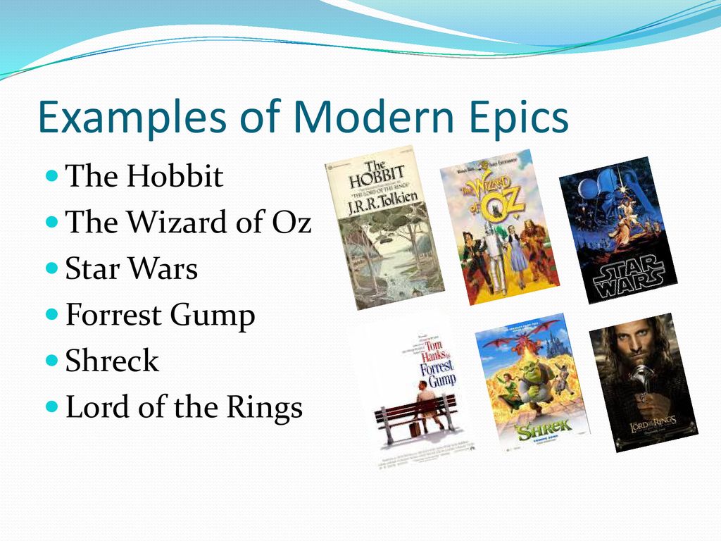 Examples of Modern Epics