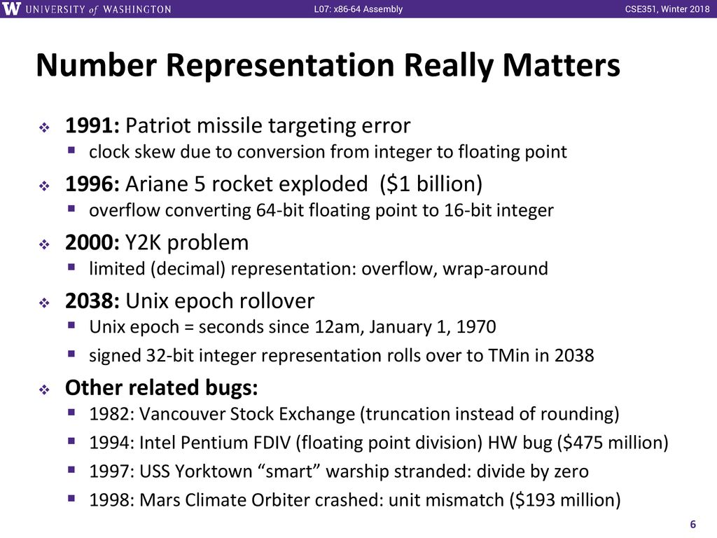 x86-64 Assembly CSE 351 Winter 2018 Instructor: Mark Wyse - ppt download