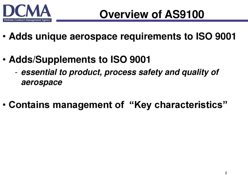 SAE AS9100 Quality Systems Aerospace Model for Quality Assurance