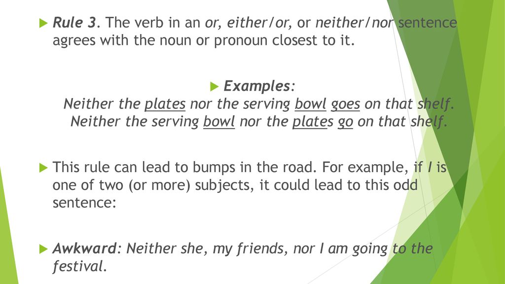 Rule 2 Two Singular Subjects Connected By Or Either or Or Neither rule-2-two-singular-subjects-connected-by-or-either-or-or-neither