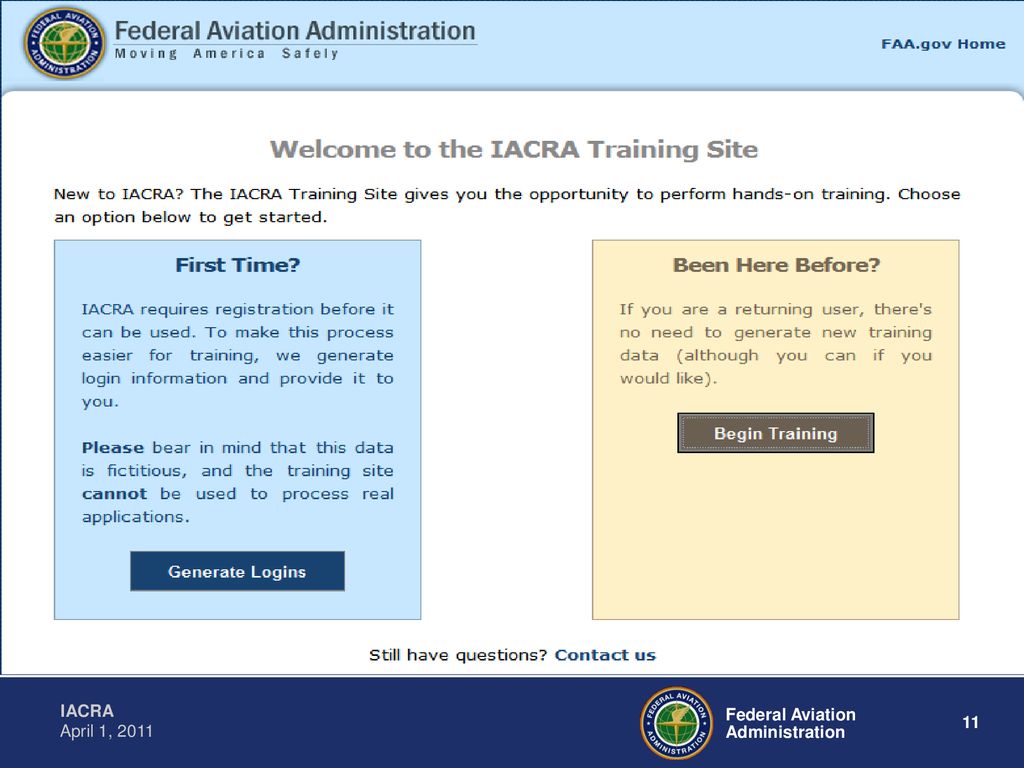 Integrated Airman Certification and/or Rating Application ppt download