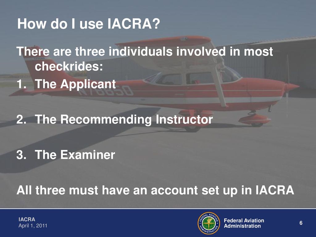 Integrated Airman Certification and/or Rating Application ppt download
