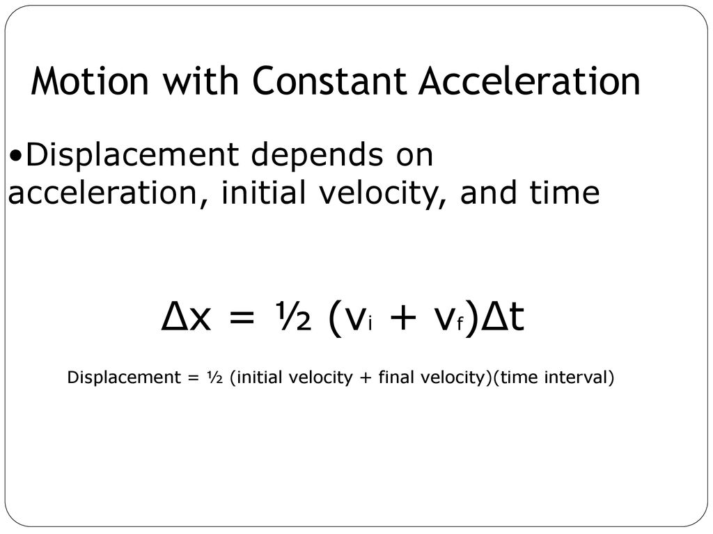 Velocity and Acceleration - ppt download