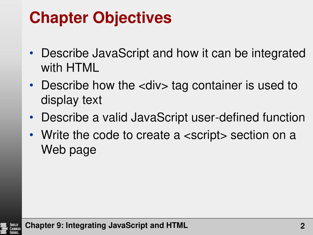 Integrating JavaScript and HTML - ppt download