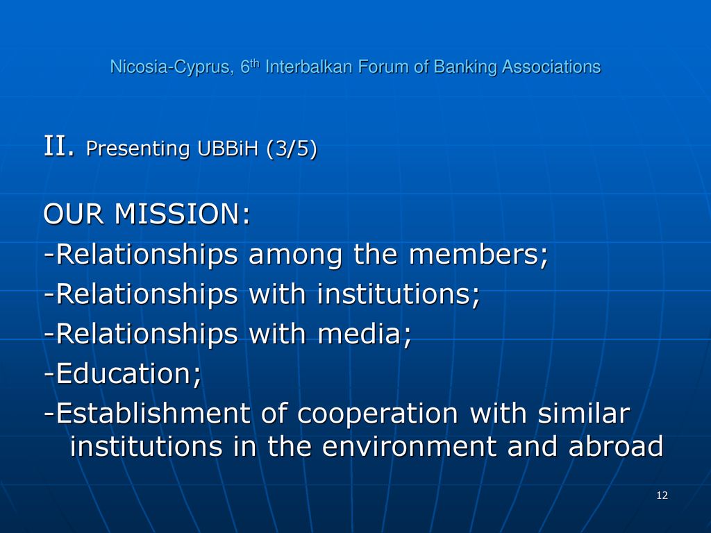Nicosia-Cyprus, 6th Interbalkan Forum of Banking Associations