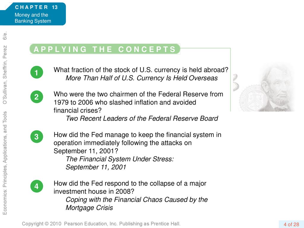 Money And The Banking System Economics Principles Applications And Tools O Sullivan Sheffrin Perez 6 E As Long As There Has Been Paper Ppt Download