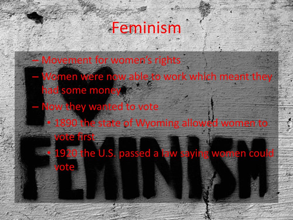 Feminism Movement for women’s rights