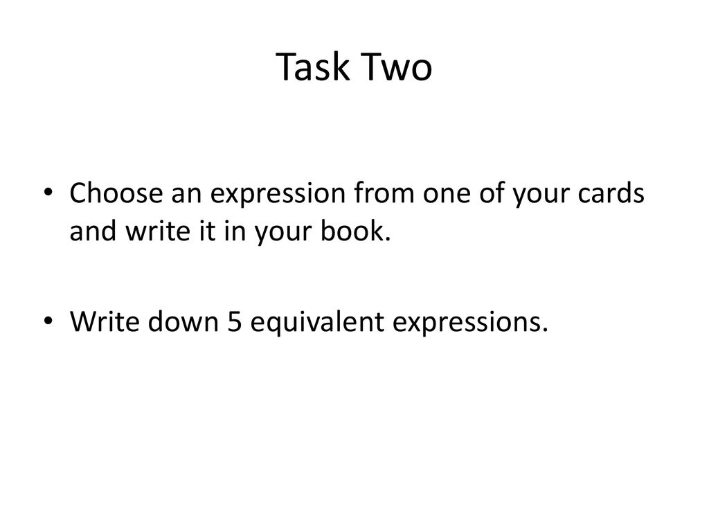 5 7 a b lo to write expressions rag key words expression term