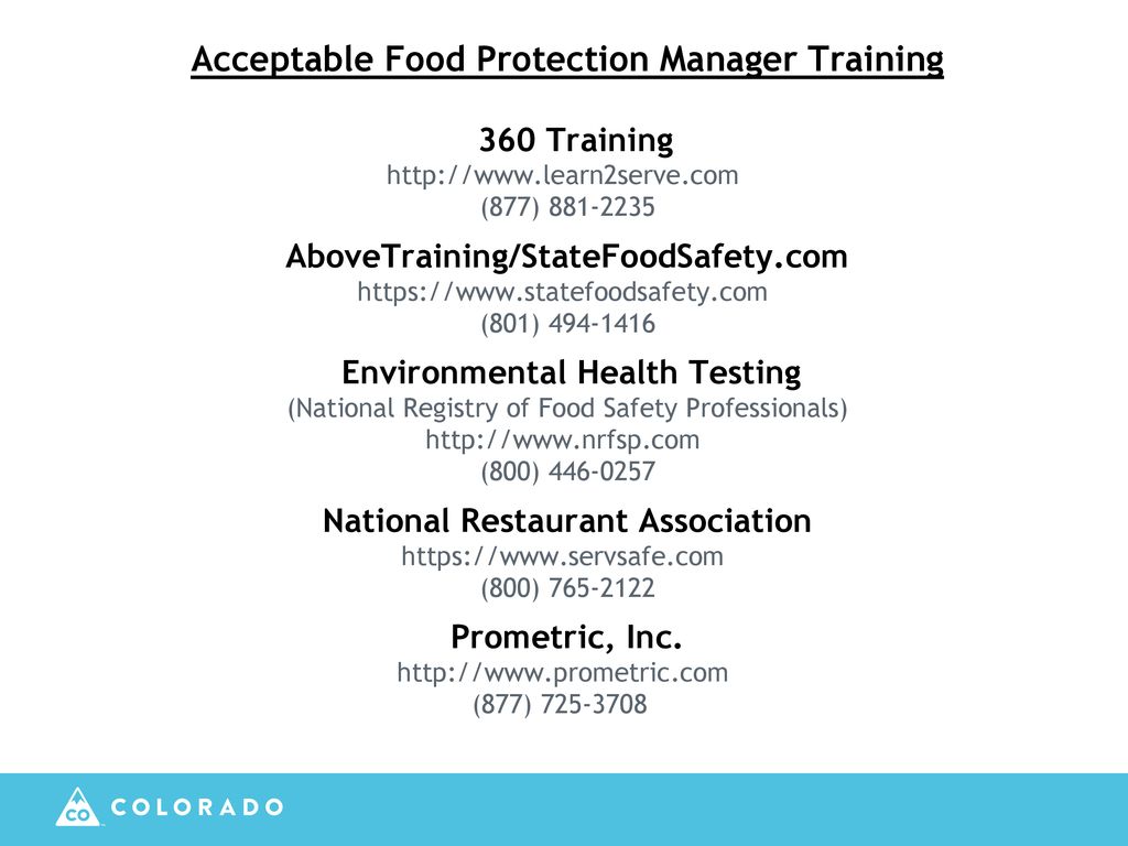 Colorado Food Code Transition ppt download