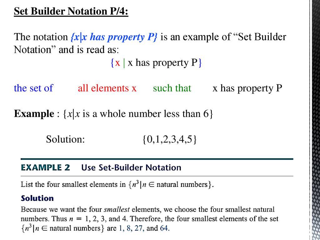 Set-Builder Notation. - ppt download