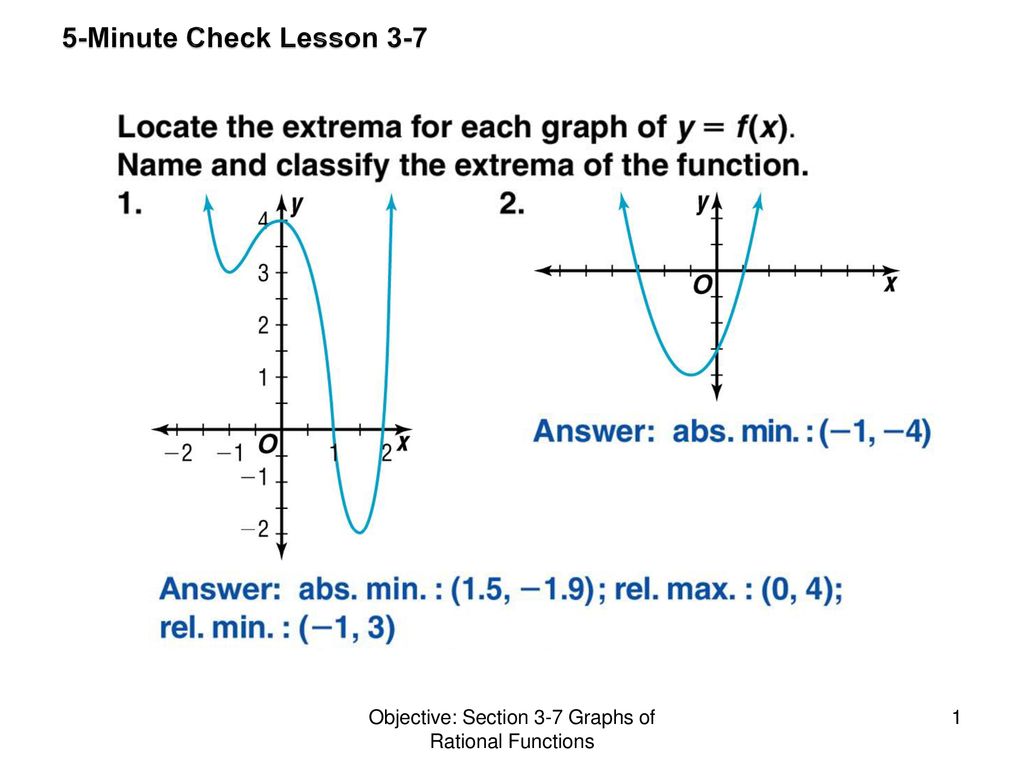 Objective section 3 7 graphs of rational functions ppt download