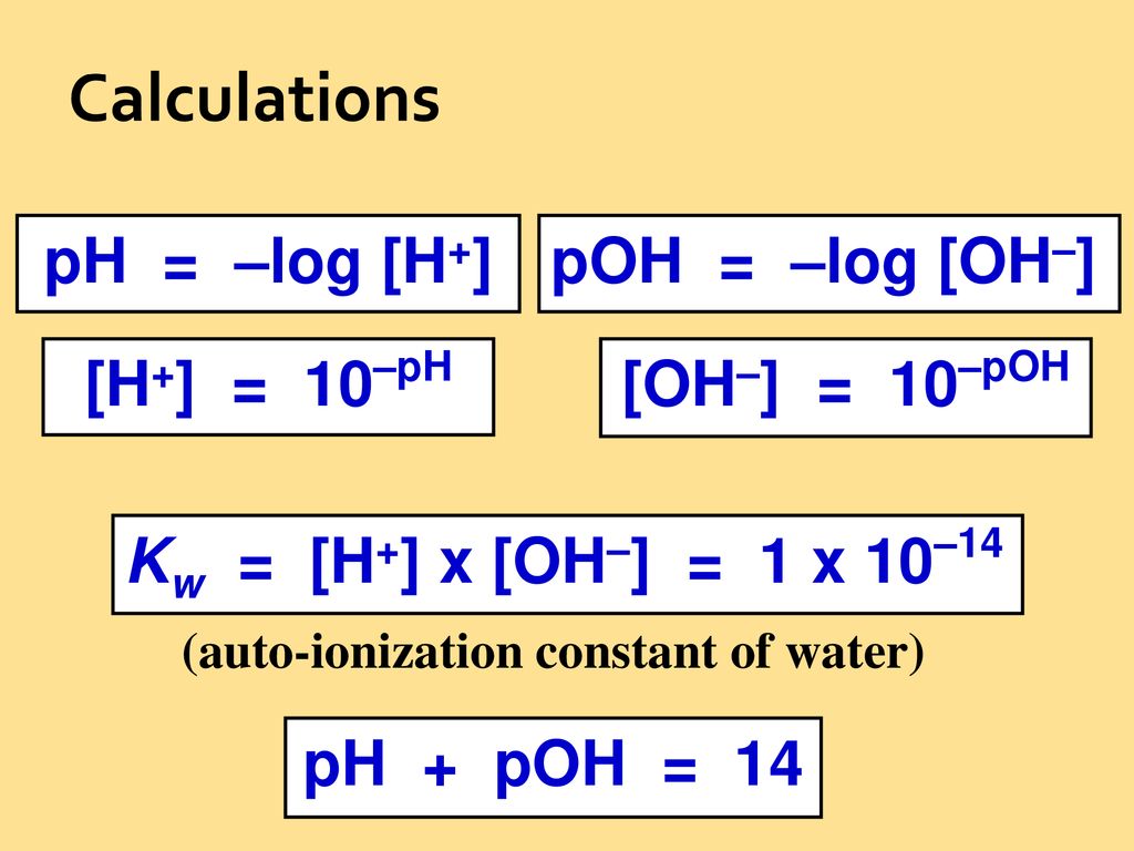 The Ph Scale Hydronium Hydroxide Ions H3o Oh Ph Scale Ppt Download