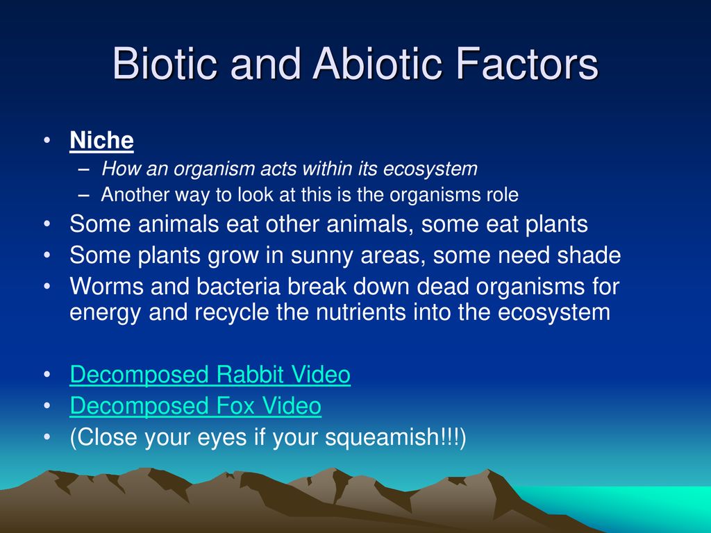 Ecosystems Understand how organisms interact with and respond to the ...