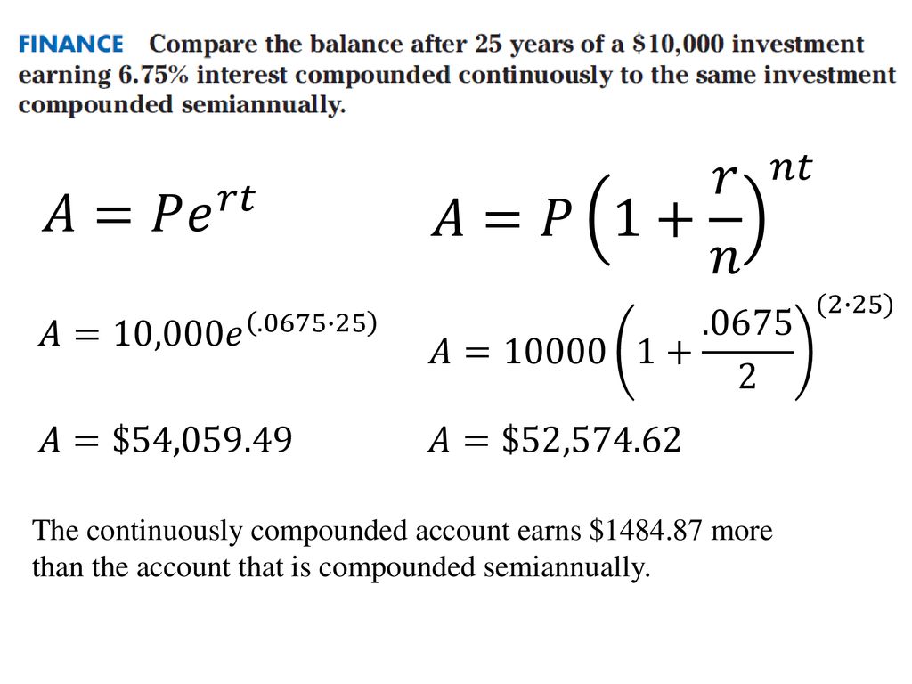 11 3 The Number E Objective Use The Exponential Function Y Ex Ppt Download