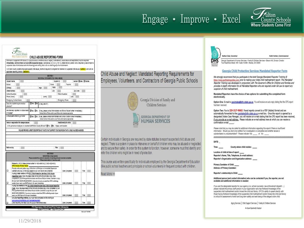 Child Abuse Reporting Protocol For Fulton County School System - Ppt ...