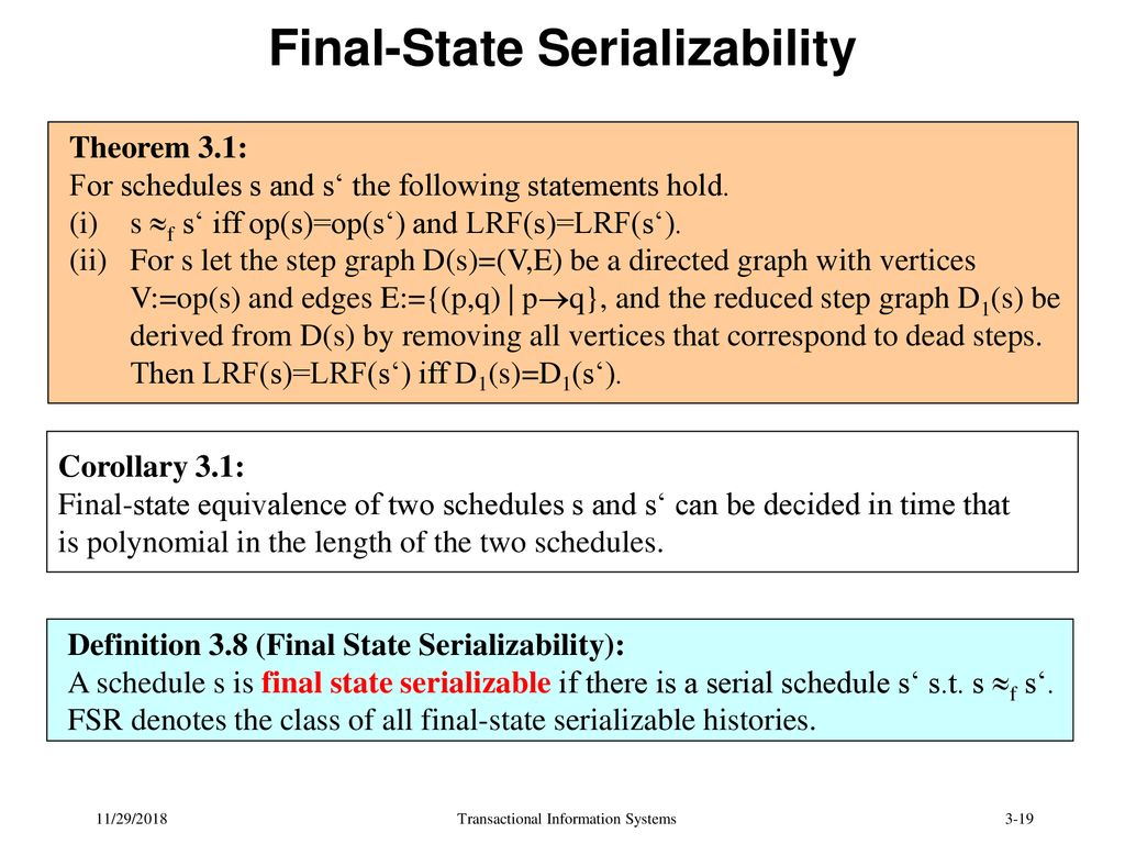 Final-State Serializability
