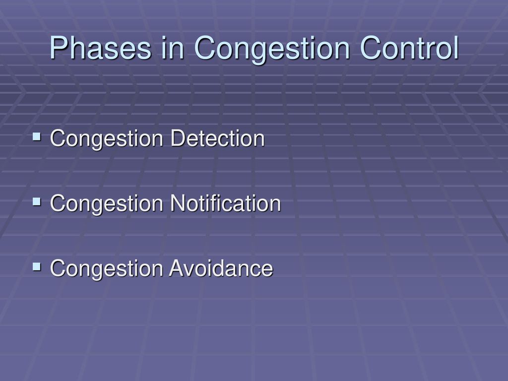Phases in Congestion Control