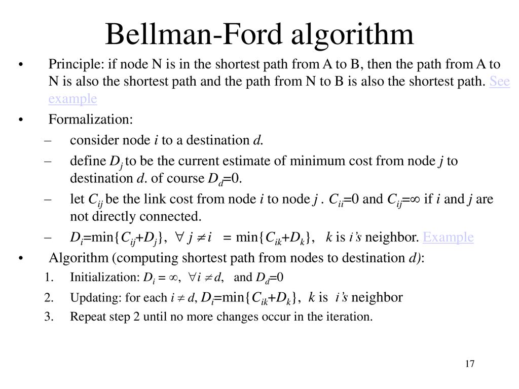 Bellman-Ford algorithm