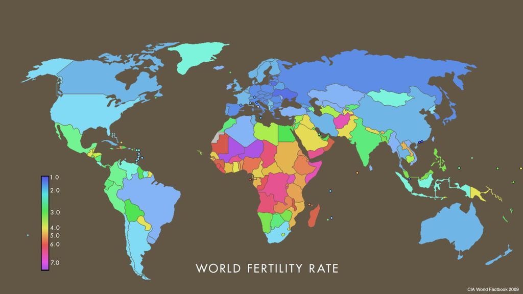 World fertility rates