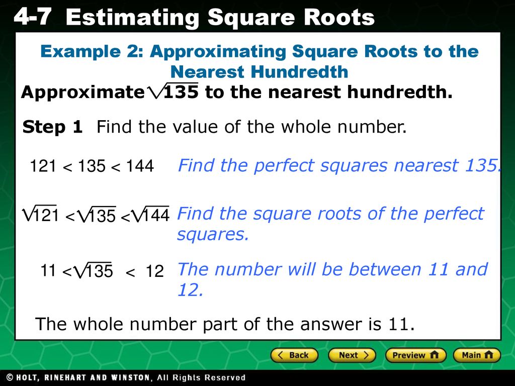 Estimating Square Roots Of Numbers Ppt Download estimating-square-roots-of-numbers-ppt-download