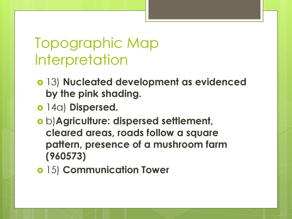 Topographic Map Interpretation - ppt download