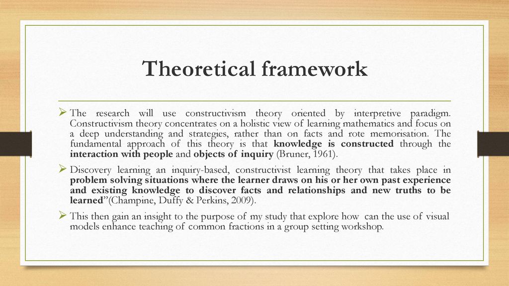 Research topic Investigating how the use of visual models can enhance ...