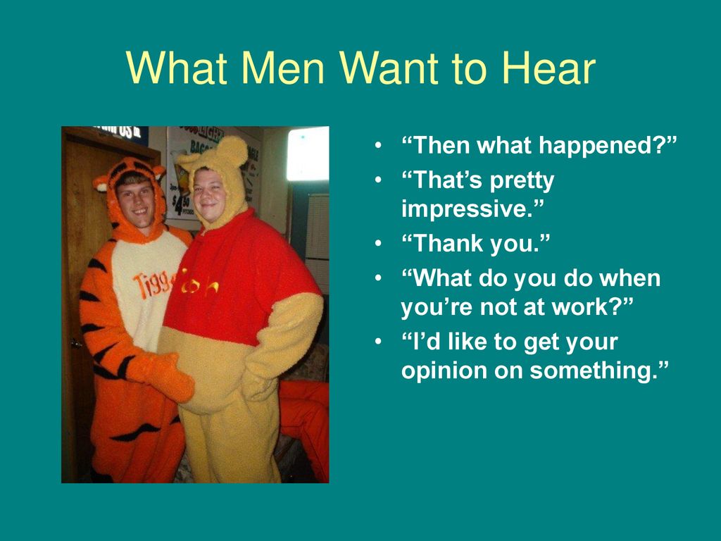 Boys want to hear things 20+ Things