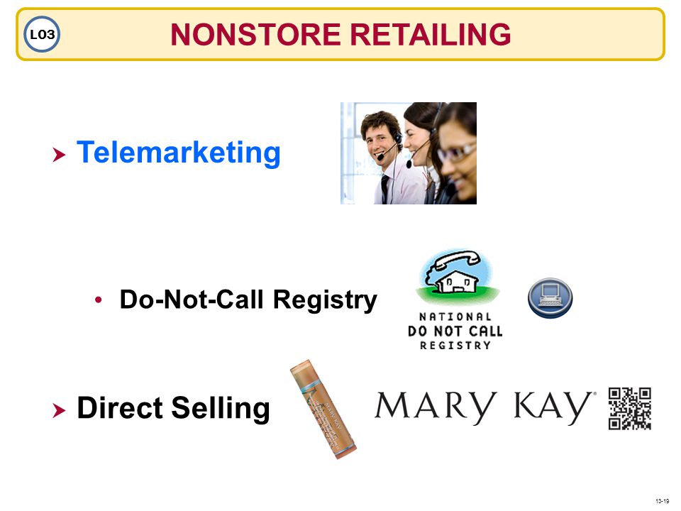 NONSTORE RETAILING Telemarketing Direct Selling Do-Not-Call Registry