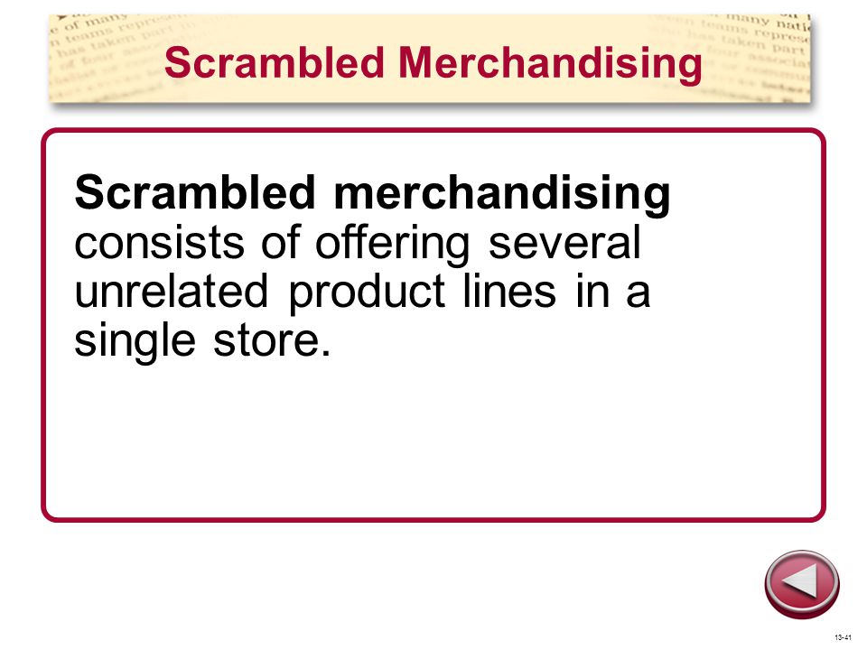 Scrambled Merchandising