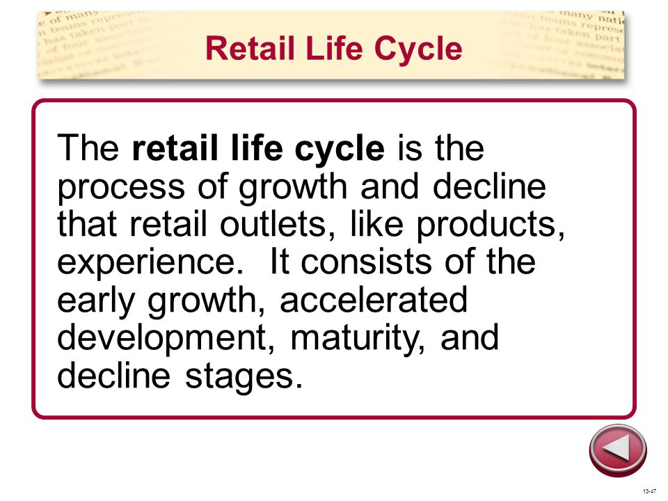 Retail Life Cycle