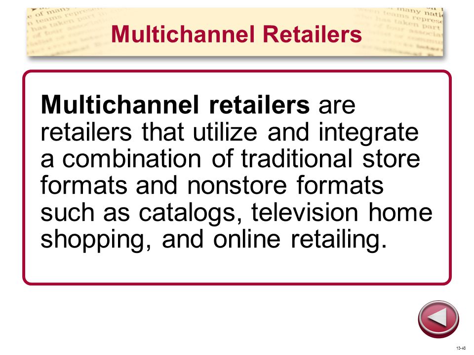 Multichannel Retailers