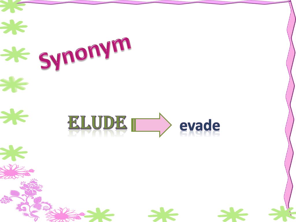 Synonyms for evade  evade synonyms 