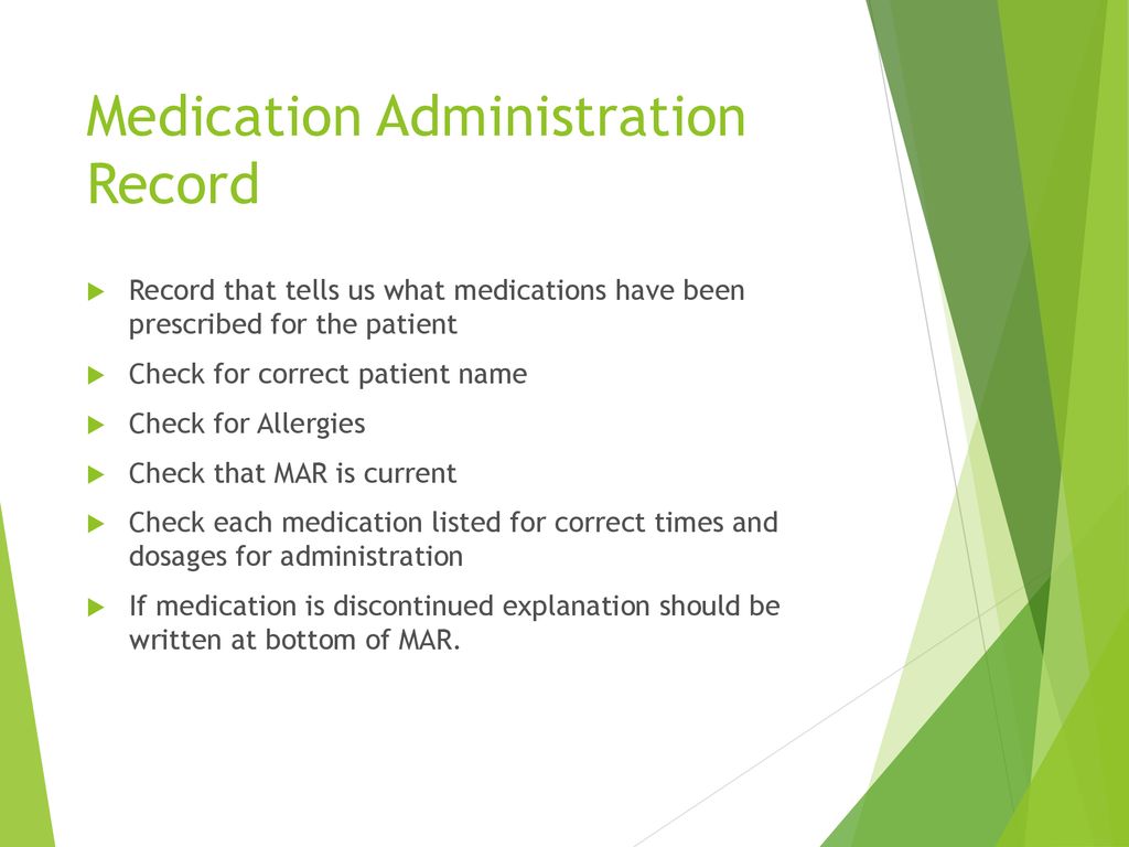 Medication Administration - ppt download