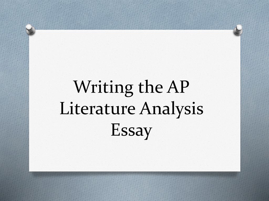 ap lit novel essay examples