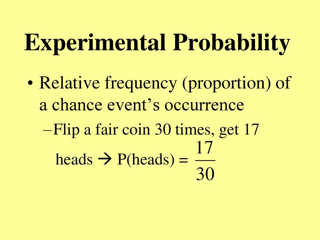 Probability ppt download