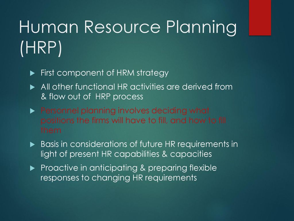 how to do human resource planning