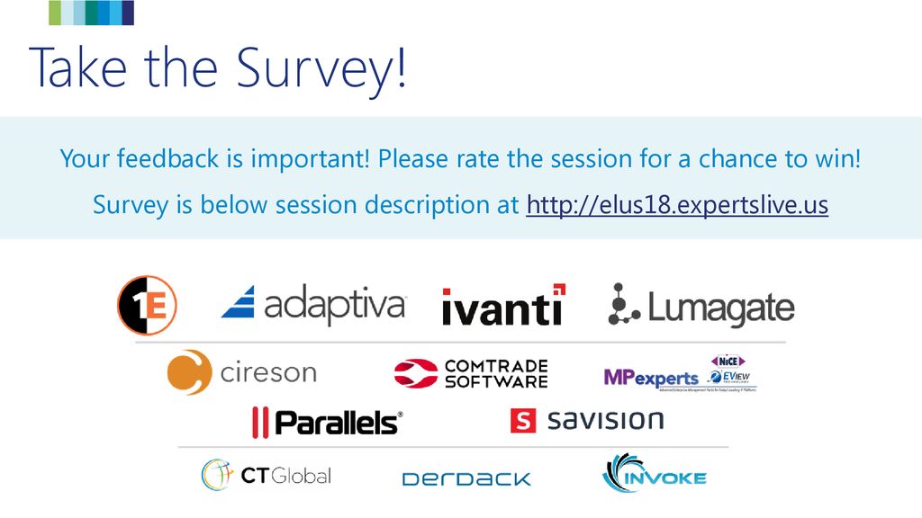 Survey is below session description at