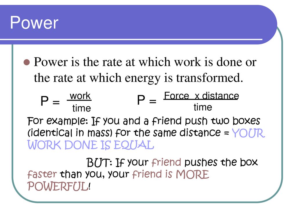 Work and power ppt download