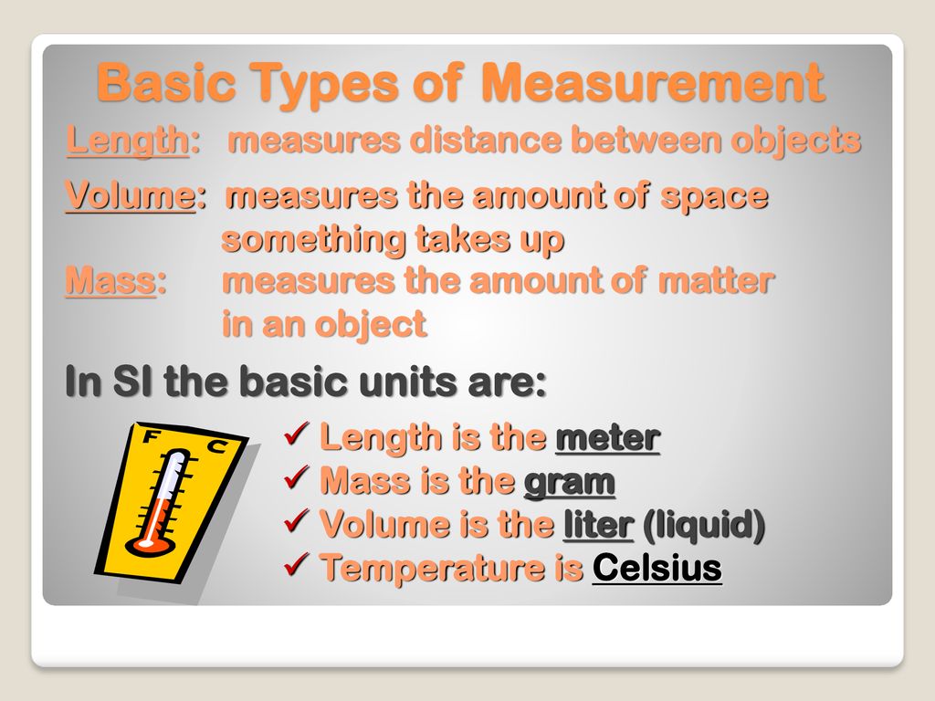 Basic Types of Measurement