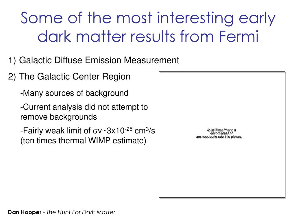 Some of the most interesting early dark matter results from Fermi