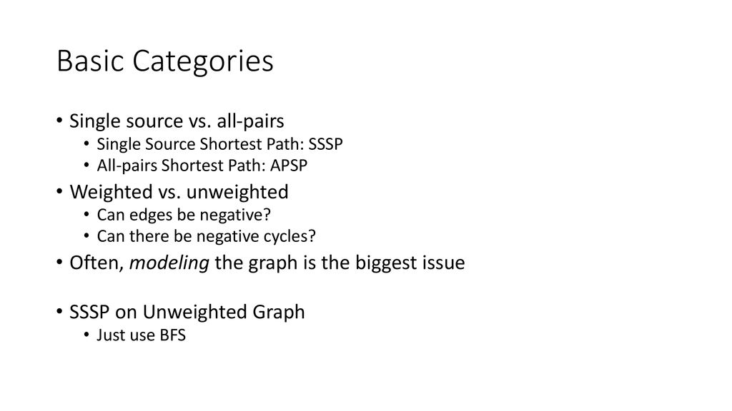 Shortest paths ppt download