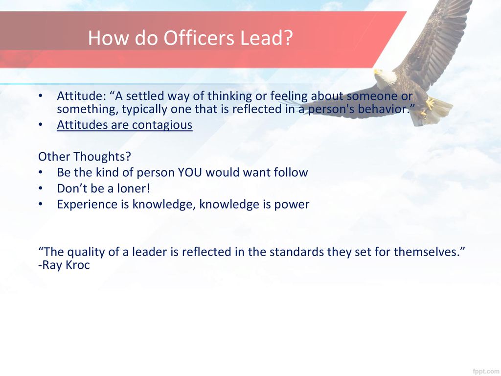How do Officers Lead