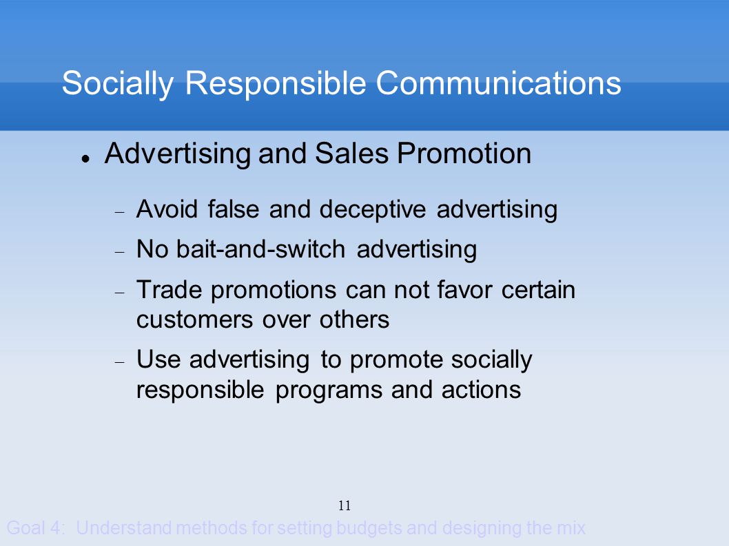 Socially Responsible Communications