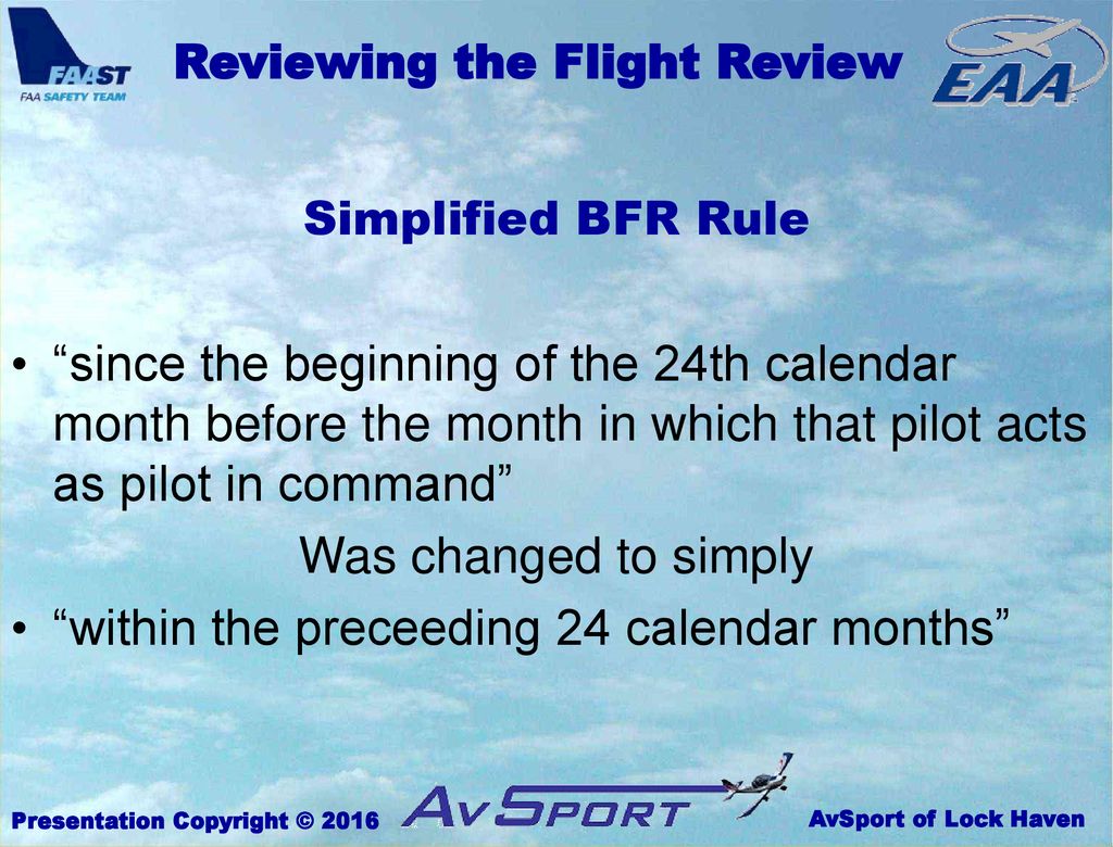 How To Get The Most from your 24 Calendar Month Flight Review ppt