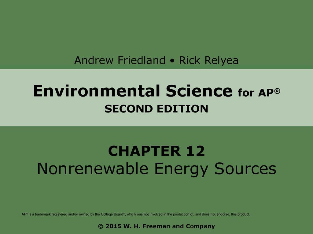 Environmental science for ap 2015 w h freeman and company ppt